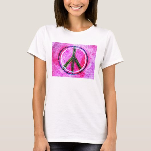 ...平和...healingcolorsによるオリジナルアート tシャツ (正面)