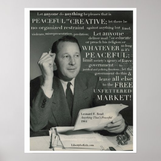 「平和」L.E. 読. ポスター (正面)