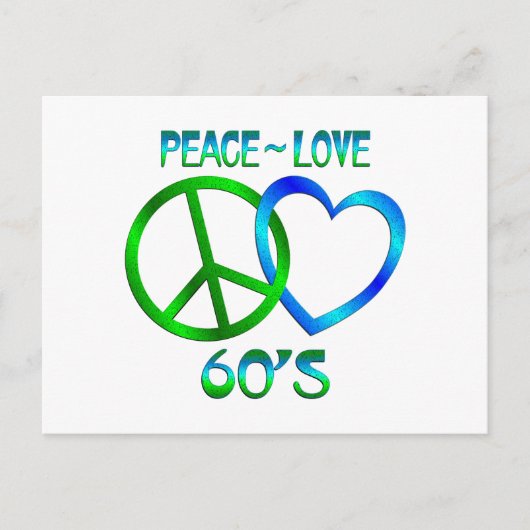 平和 – Love 60's ポストカード (正面)