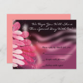 平和B'nai (ユダヤ教の)バル・ミツバーのこうもりの応答カードの双生児の鳩 出欠カード (正面/裏面)