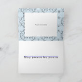 平和dove明るいグリーティングカードの希望 カード (内部)