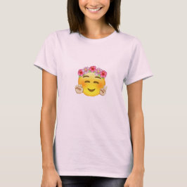 平和Emojiの絞り染めの女性 Tシャツ
