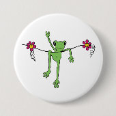 平和Froggy 缶バッジ (正面)