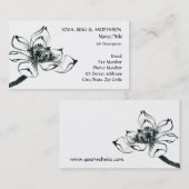 平和l美しい水彩画のはす 名刺 (正面/裏面)