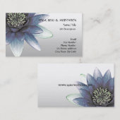 平和l美しい青のはすの花 名刺 (正面/裏面)