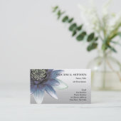 平和l美しい青のはすの花 名刺 (スタンド正面)
