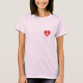 平和LoveNHappinessの版権(C) 2010ボブHヒューズ Tシャツ