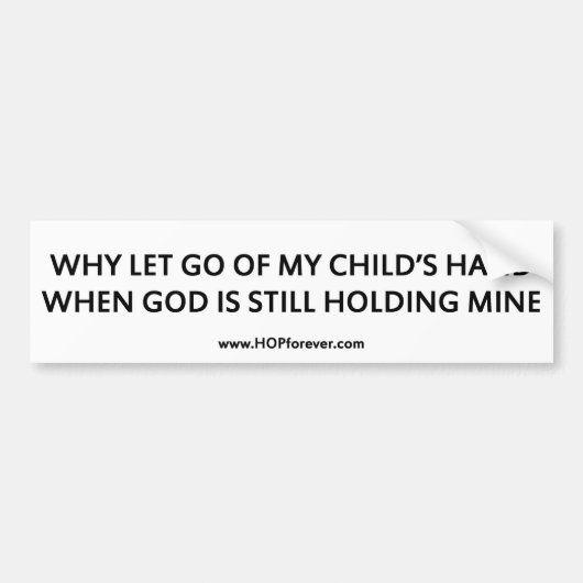 "平和Messagedのバンパーステッカーの先触れ" バンパーステッカー (正面)