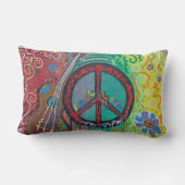 平和N愛アメリカ人のMoJoの枕 ランバークッション (裏面)