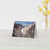 平和notecardは滝を下げます カード (黄色い花)