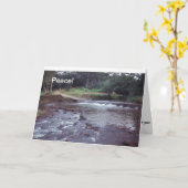 平和Notecardハワイの流れ カード (黄色い花)