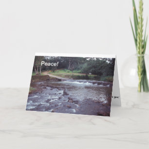 平和Notecardハワイの流れ カード