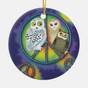 平和Owl~のオーナメント セラミックオーナメント