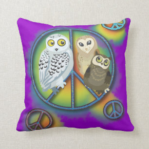 平和Owl~pillow クッション
