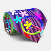 平和Sgn-のフラワーパワーのネクタイ ネクタイ (ロール)