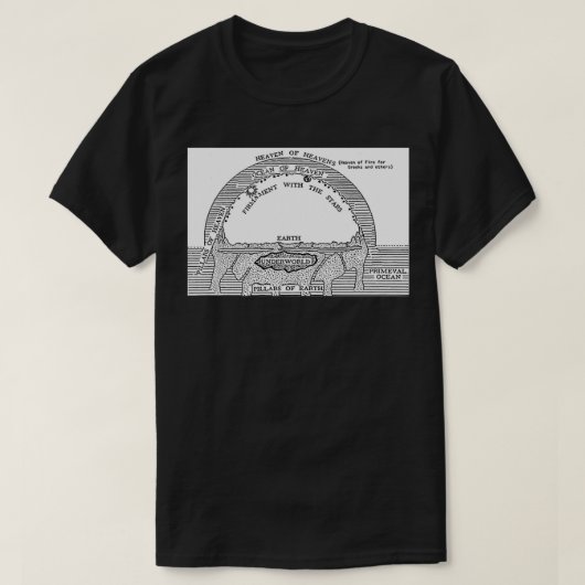 平地古代宇宙論 Tシャツ (デザイン正面)