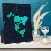 平地図(正距方位図法) フォトプラーク (側面)