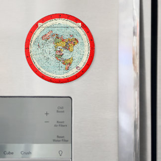 平地方位図投影マップ磁石 マグネット