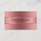 平地金属銅バックグラウンドステンレス鋼 名刺 (正面)