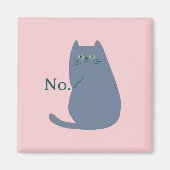 平均おもしろい猫 マグネット (正面)