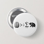 平均くまより頭が切れる 缶バッジ (正面&裏面)