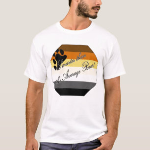 "平均くま"より頭が切れるGLBTくまのプライド Tシャツ