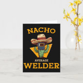 平均じゃない溶接工 メキシコの金属加工ジョーク 面白い カード (黄色い花)