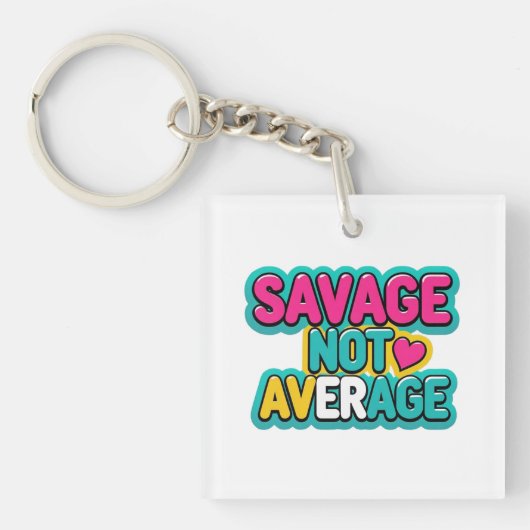 平均ではない未開人 キーホルダー (正面)