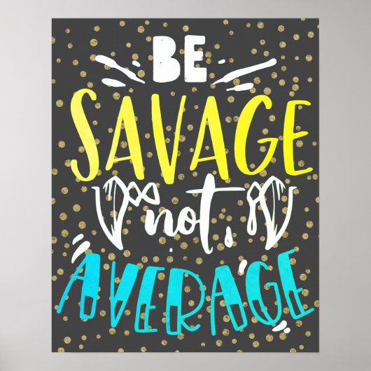 平均を下回る野蛮である ポスター (正面)