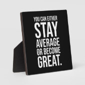 平均を保つ、または成素晴らし功、成功を収めるやる気を起こさせる フォトプラーク (正面)