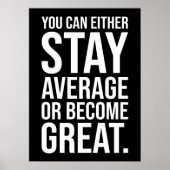 平均を保つ、または成素晴らし功、成功を収めるやる気を起こさせる ポスター (正面)