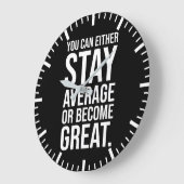 平均を保つ、または成素晴らし功、成功を収めるやる気を起こさせる ラージ壁時計 (傾斜)