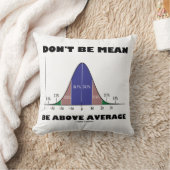 平均を超えた意味を持つな(統計ユーモア) クッション (ブランケット)