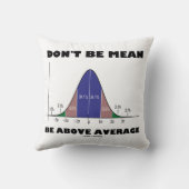 平均を超えた意味を持つな(統計ユーモア) クッション (裏面)