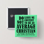 平均クリスチャン引用文ことわざ 缶バッジ (正面&裏面)