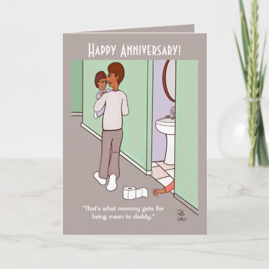 平均ママ折り畳みグリーティングカード カード (正面)