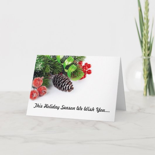 平均休日グリーティングカード カード (正面)