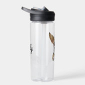 平均千パーソナライズされた華華 |おもしろい犬 ウォーターボトル (右面)