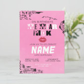 平均女子ピンク招待状 招待状 (スタンド正面)