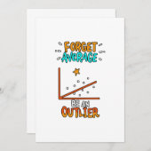 平均忘れはアウトリエ数学のプンのジョークのギフトである サンキューカード (正面/裏面)