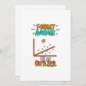 平均忘れは、数学の駄洒落の贈り物としては並外れている シーズンカード (正面/裏面)