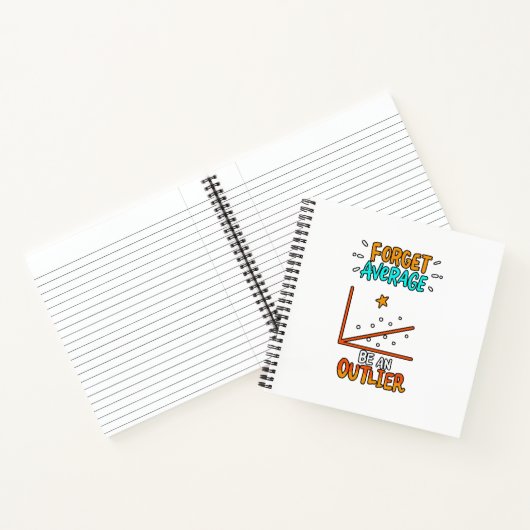 平均忘れは、数学の駄洒落の贈り物としては並外れている ノートブック (内部)