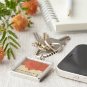 平均温度 キーホルダー (側面)