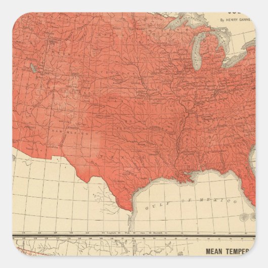 平均温度 スクエアシール (正面)