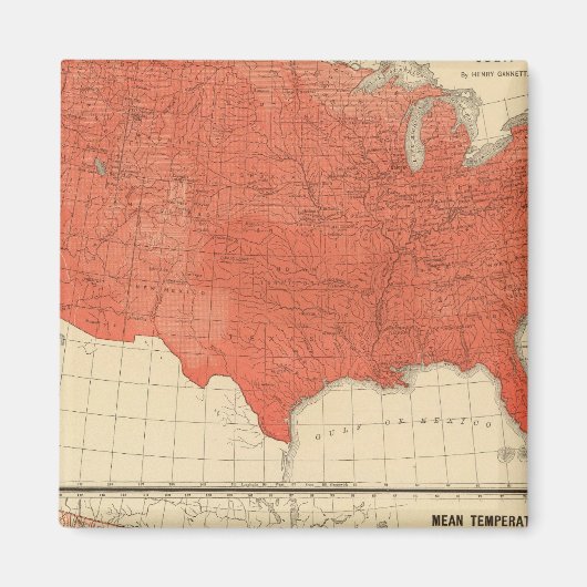 平均温度 マグネット (正面)