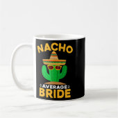 平均的じゃない花嫁面白いメキシカン シンコ デ マヨ コーヒーマグカップ (左)
