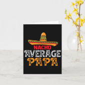 平均的なパパの父の日メキシコの家族のマッチング カード (黄色い花)