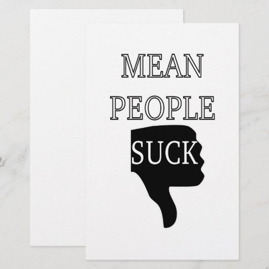 平均的な人吸々 便箋 (正面/裏面)