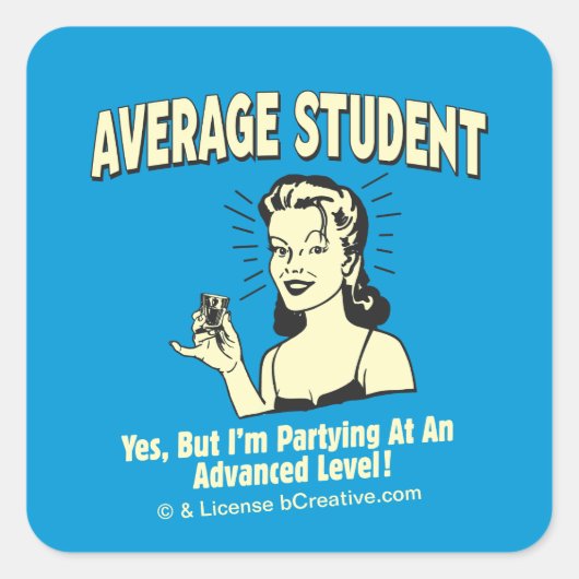 平均的な学生:上級パートナー スクエアシール (正面)