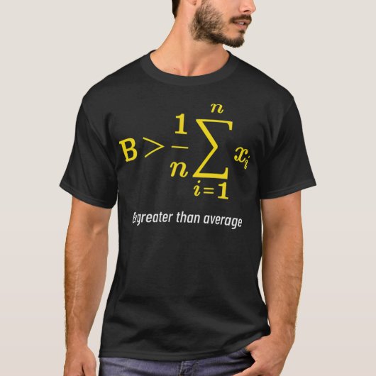 平均素晴らしギフトより数学Math Day To Co Tシャツ (正面)